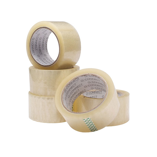 Q-Connect Packing Tape 50mmx66m Pk6