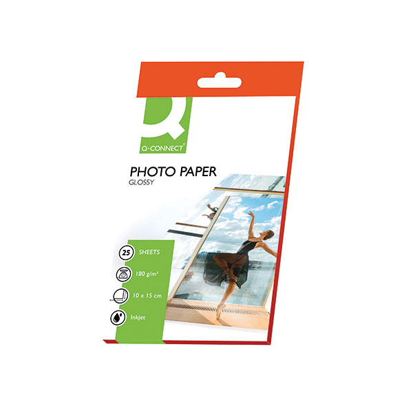 Q-Connect Photo Gloss Paper Pk25