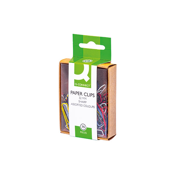 Q-Connect 32mm Clrd Paperclip Pk750
