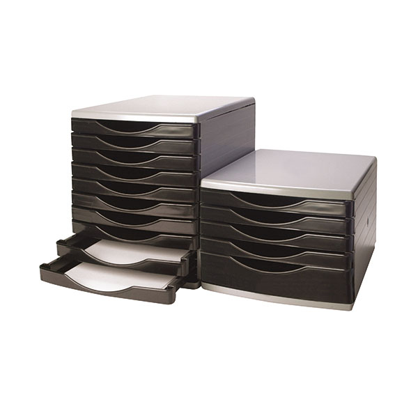 Q-Connect 5 Drawer Tower Blk Grey