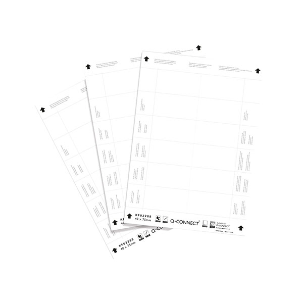 Name Badge Inserts 40x75mm 25 Sheets