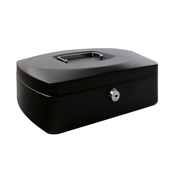 Q-Connect 12 Inch Black Cash Box