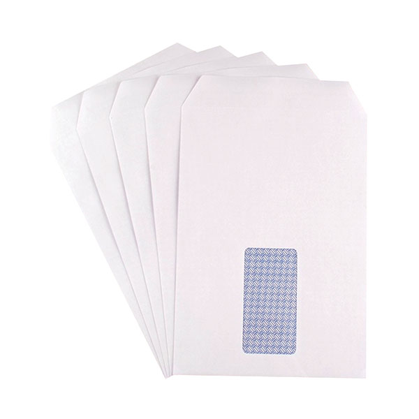 Q-Connect Envelopes C5 Window White