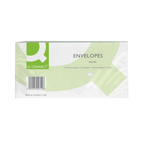 QConnect Envlpe Dl 100gsm P/Seal Wht