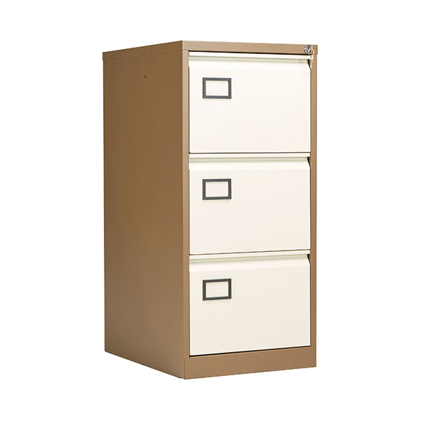 Jemini 3 Drw Filing Cab Coffee/Cream