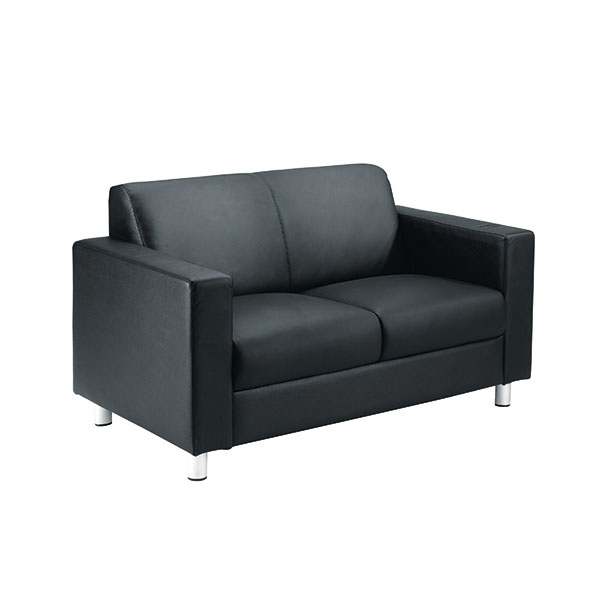 Avior Exec Rcpn Sofa Leather Black