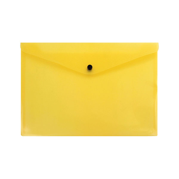 Q-Connect Doc Folder A4 Yellow Pk12