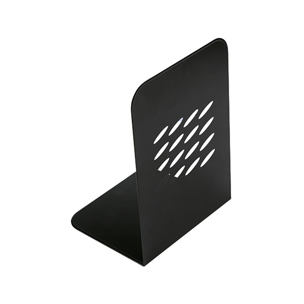 Q-Connect Metal Bookends L-Shape Pk2