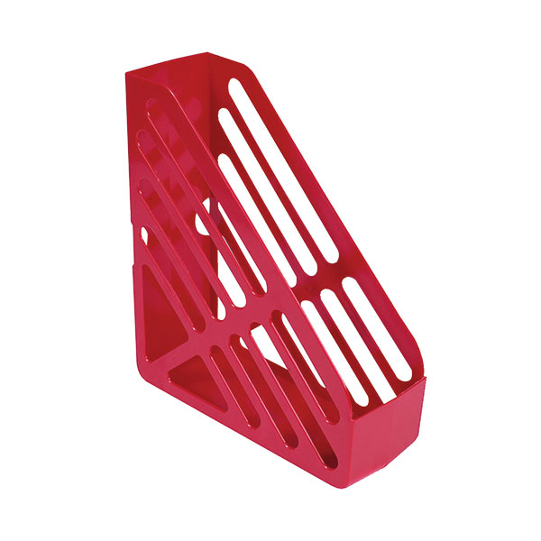 Q-Connent Magazine Rack Red