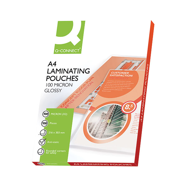 Q-Connect Laminating Pouch A4 Pk100