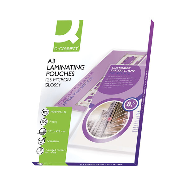 Q-Connect Laminating Pouch A3 Pk100