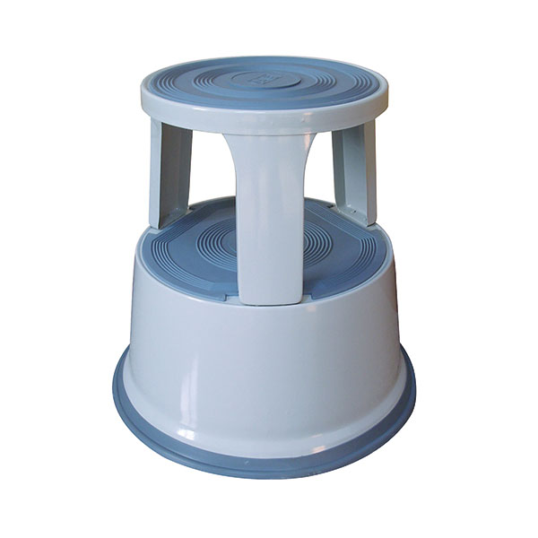 Q-Connect Metal Step Stool Light Gry