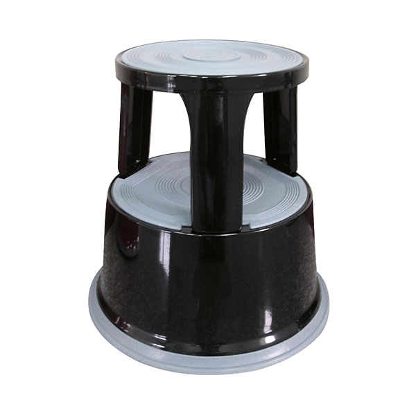 Q-Connect Black Metal Step Stool