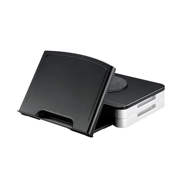 Q-Connect Mon Stand/Doc Holder Blk