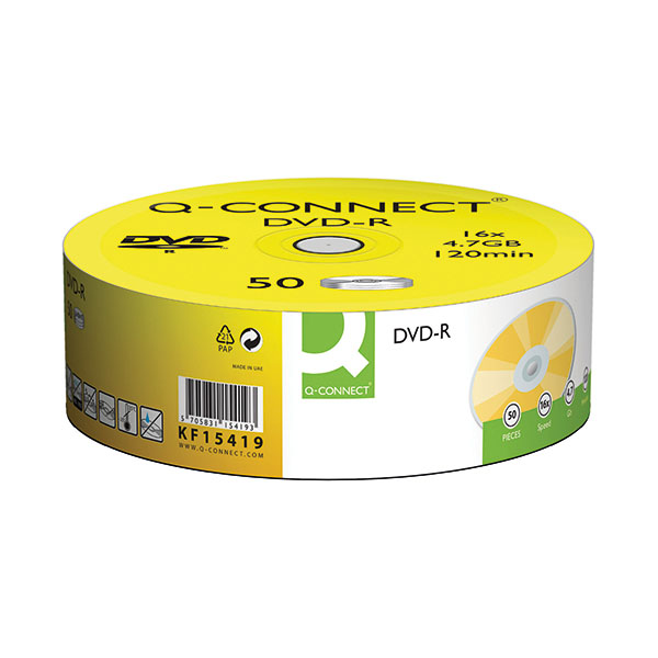 Q-Connect DVD-R 4.7GB Cake Box Pk50