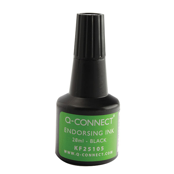 Q-Connect Endorsing Ink 28ml Blk P10