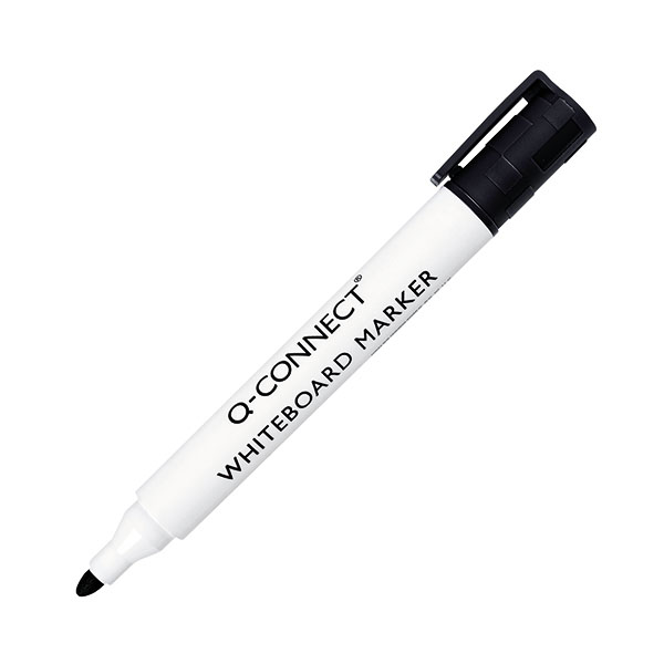 Q-Connect Drywipe Marker Black Pk10