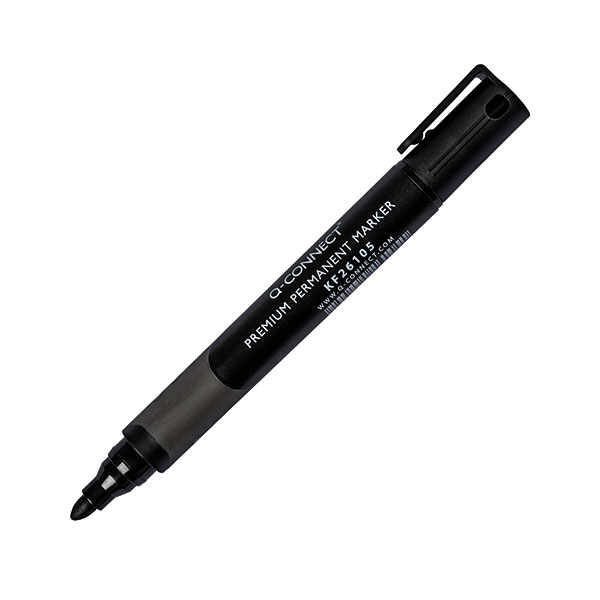 Q-Connect Prem Perm Marker Blk Pk10