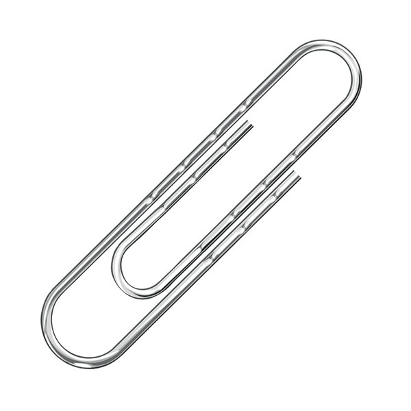 Q-Connect 77mm Wavy Paperclip Pk100