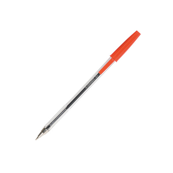 Q-Connect Ball Point Med Red Pk20