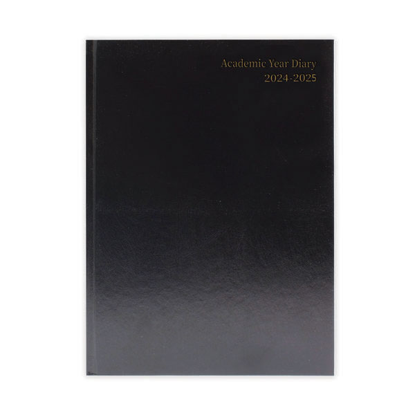 Academic Diary WTV A4 Black 2024-25