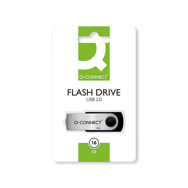 Q-Connect USB 2.0 Swivel 16GB Drive