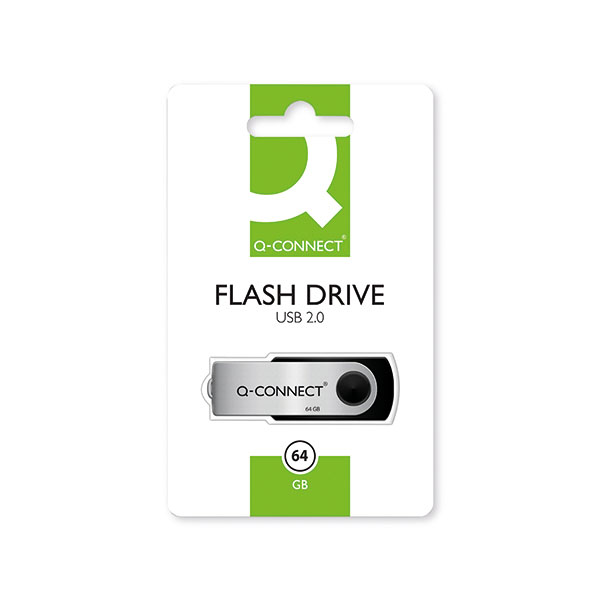 Q-Connect USB 2.0 Swivel 64GB Drive