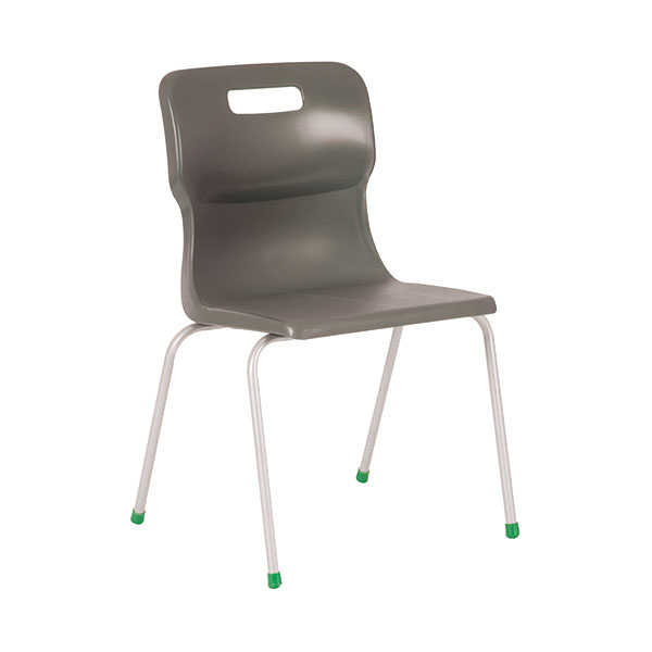 Titan 4 Leg Clsm Chair Charcoal