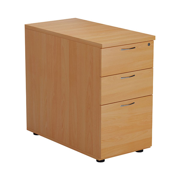 Jemini 3Drw Desk High Pedestal Beech