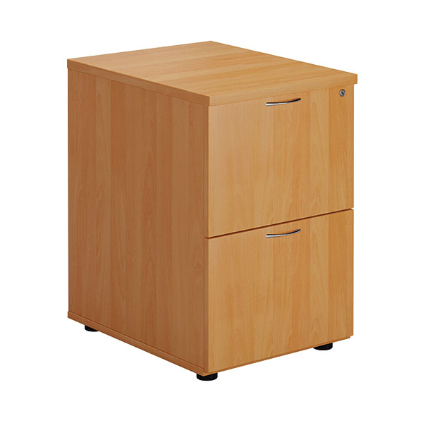 First 2 Drawer Filing Cabinet Beech