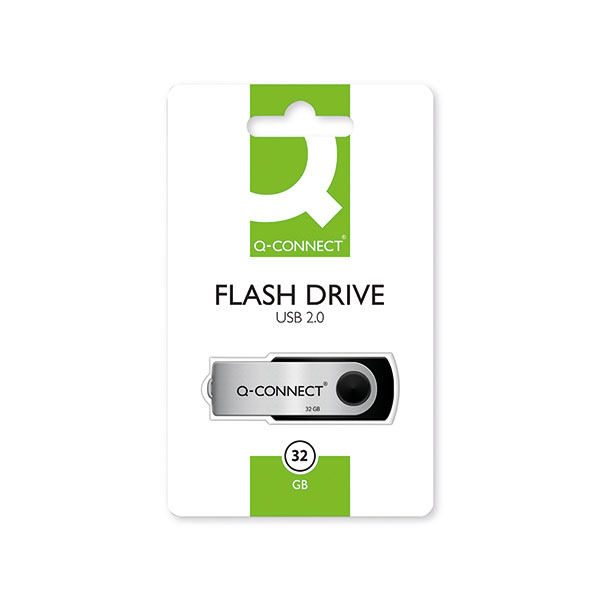 Q-Connect USB 2.0 Swivel 32GB Drive