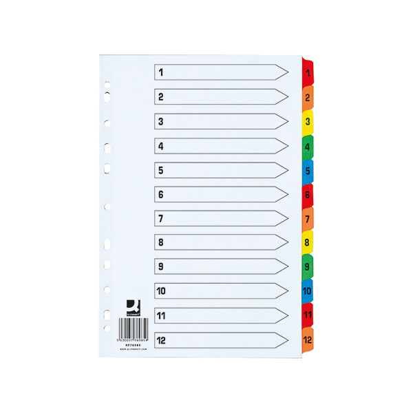 Q Connect Ew Index 1-12 Reinf Multi