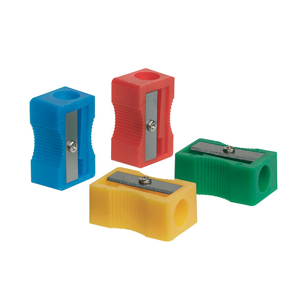 Single Hole Sharpener Plastic Pk10