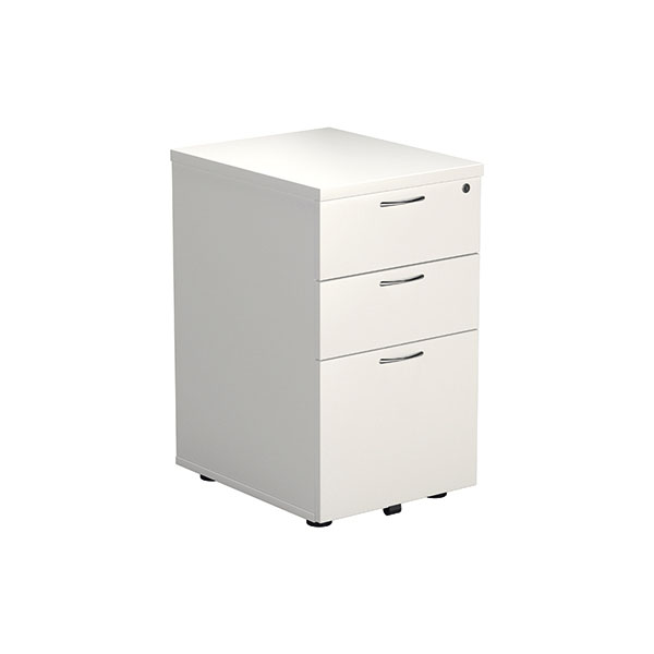 Jemini 3 Drw Under Desk White