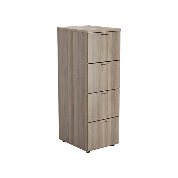 Jemini 4 Drw Filing Cab Grey Oak