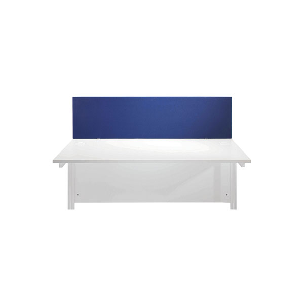 Jemini Straight Mtd Desk Screen Blue