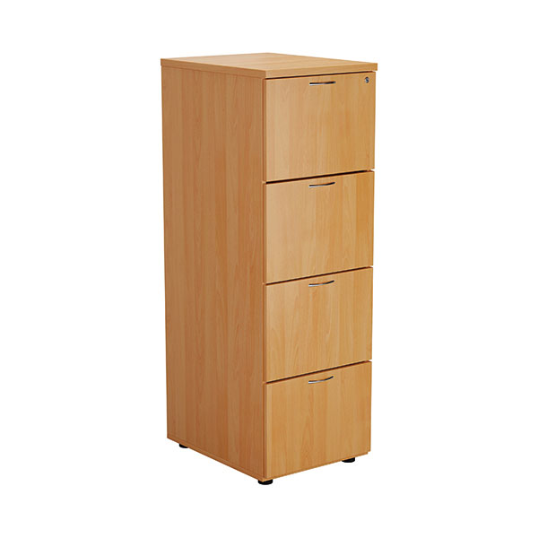 Jemini 4 Drawer Filing Cabinet Beech