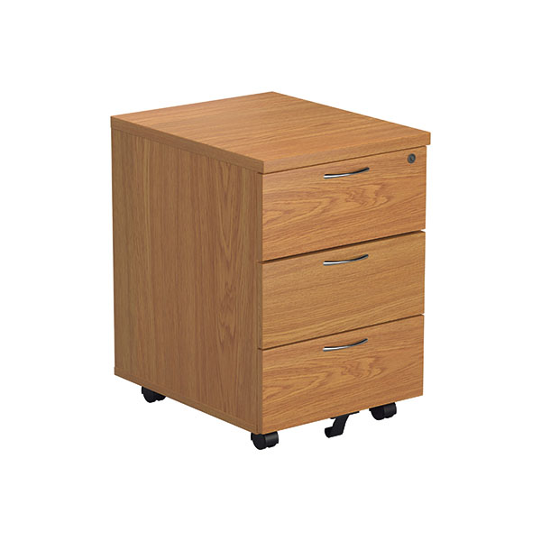 Jemini 3Drw Mobile Pedestal Nova Oak