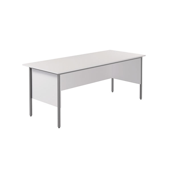 Serrion Rect 4 Leg Desk White