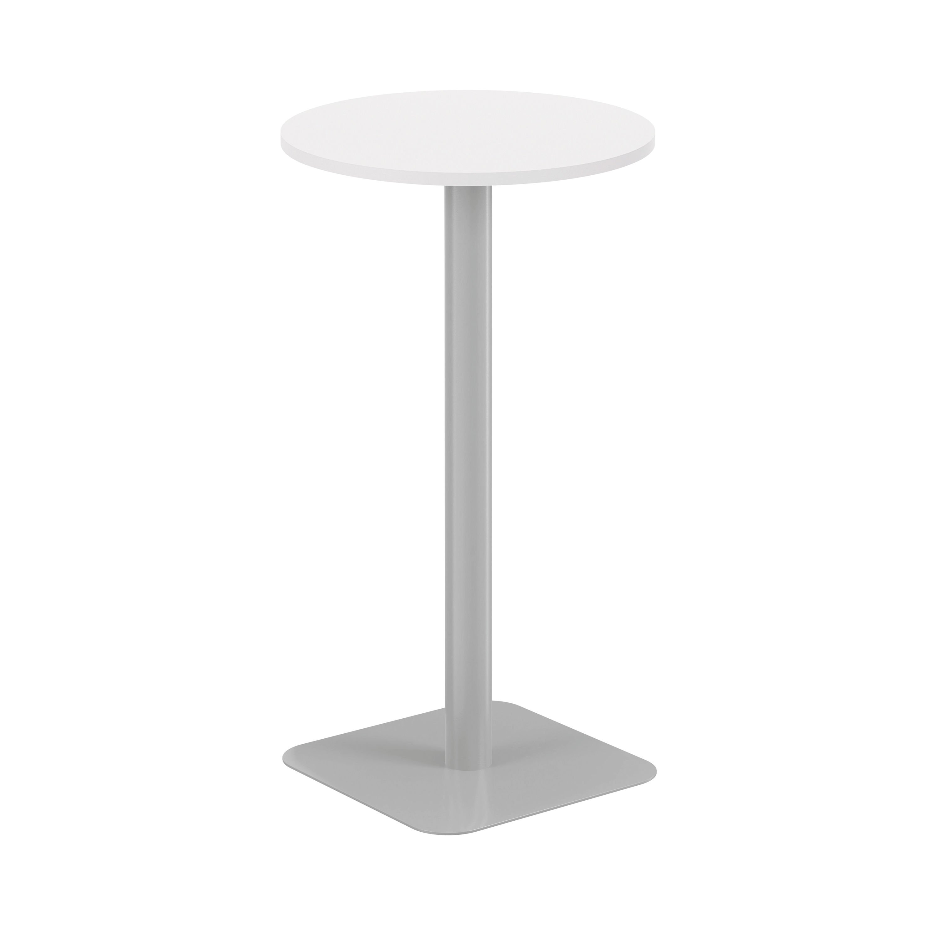 Origin 600mm High Table Wht/Silver Origin 600mm High Table Wht/Silver