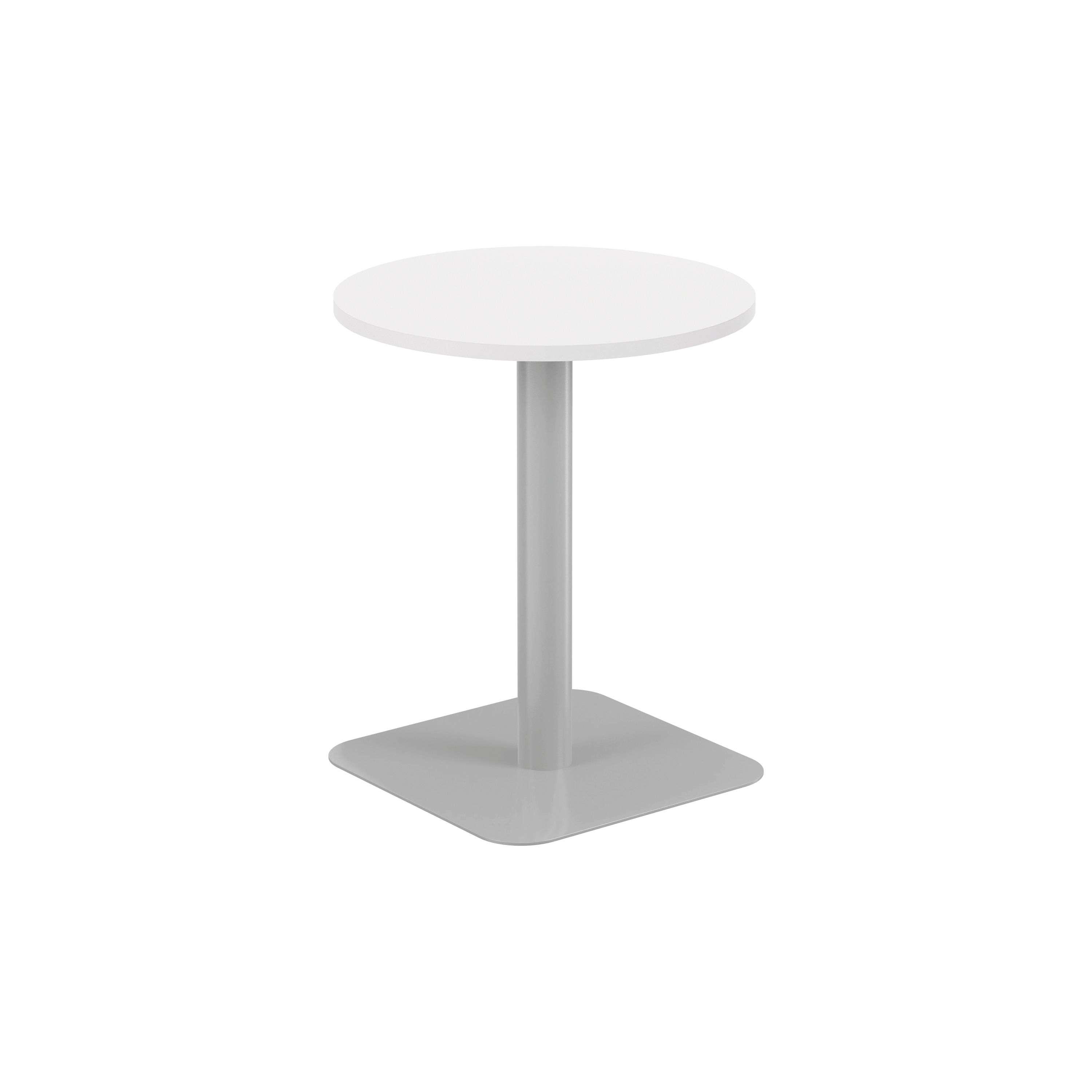 Origin 600mm Mid Table Wht/Silver