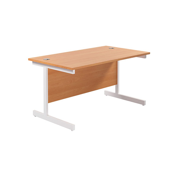 Jemini Rect Desk 1200 Beech/White