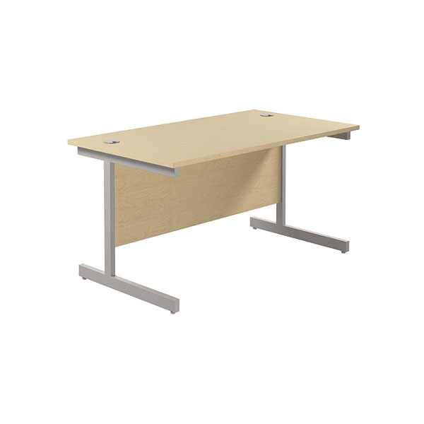 Jemini Single Rect Desk 1400 Maple