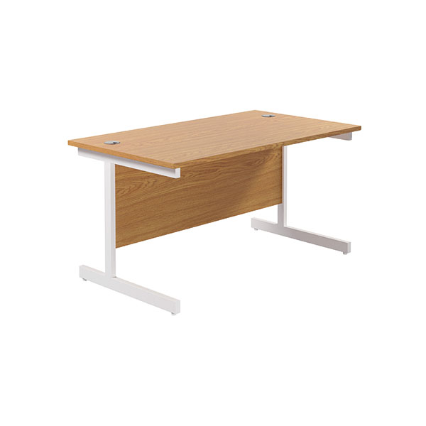 Jemini Single Rect Desk 1400 N/Oak