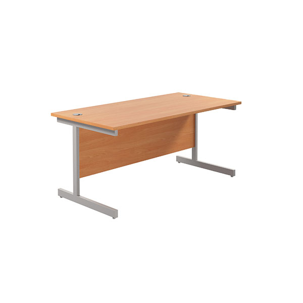 Jemini Single Rect Desk 1600 Beech