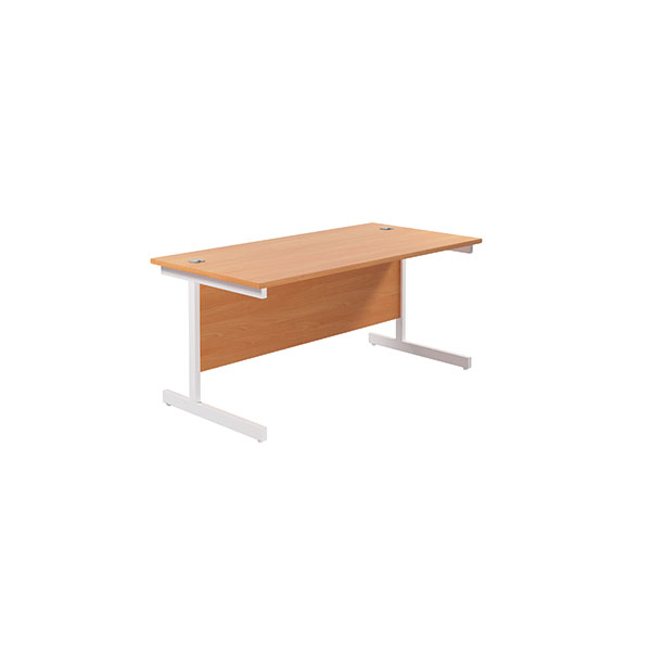 Jemini Single Rect Desk 1600 Beech