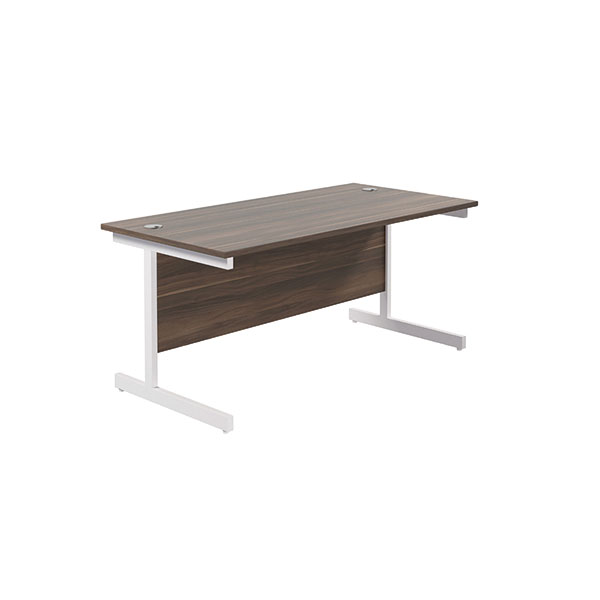 Jemini Single Rect Desk 1600 G/Oak