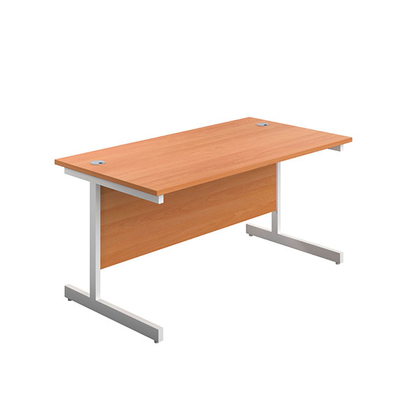 First Rect Desk 1200 Beech/White