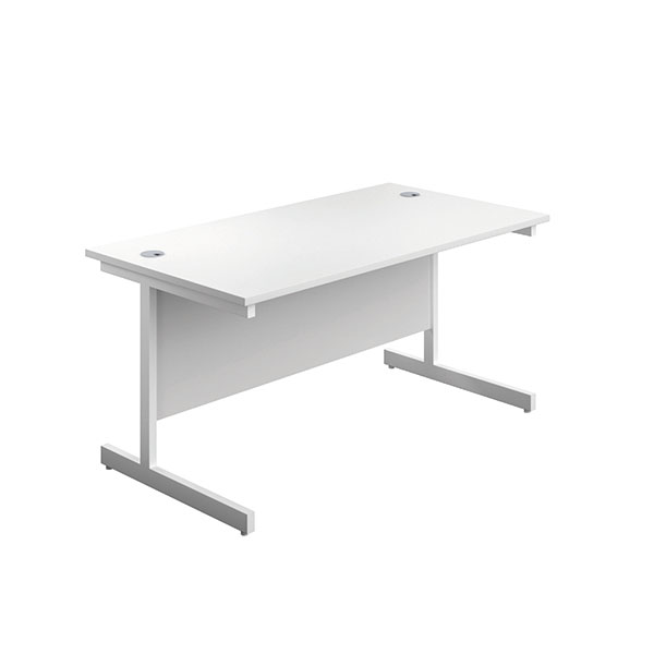 First Rect Desk 1200 White/White