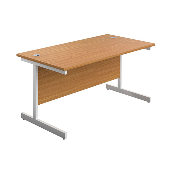 First Rect Desk 1600 Nova Oak/White